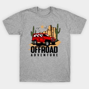 RED CAR OFFROAD ADVENTURE T-Shirt